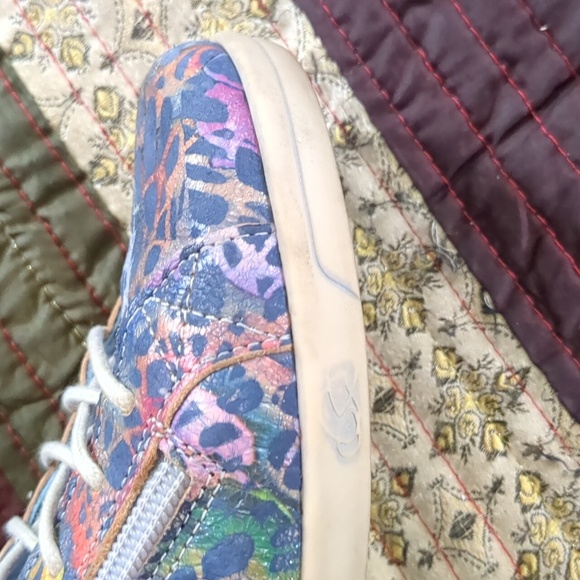 CLOUD* Aika Fidelia Blue sneaker side zip front lace soft footbed size 38 rubber - Picture 8 of 11